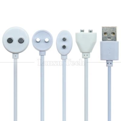 China 2 PIN USB Magnetische elektrische Zahnbürste Schönheitsinstrumente Erwachsene Sexspielzeug Vibrator Ladekabel zu verkaufen