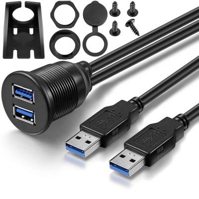 Cina Dispositivo di controllo dell'auto maschio/femmina impermeabile doppio cavo di estensione USB 3.0 per moto in vendita