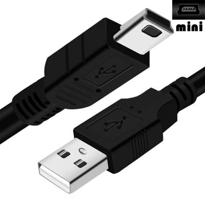 China Custom Shied Mini B 5 PIN USB 2.0 Cable de datos de cargador para la cámara del controlador PS3 en venta