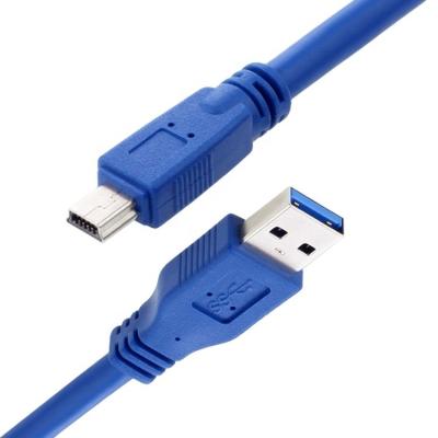 China High Speed 5Gbps USB 3.0 Type A Male to Mini B 10 PIN USB 3.0 Extension Cable for sale