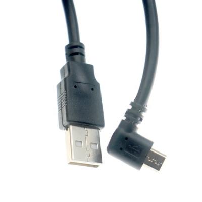 China Left Right Up Down Angle 1M 2M 3M 5M Data Charging 90 Degree Micro to USB Cable for sale