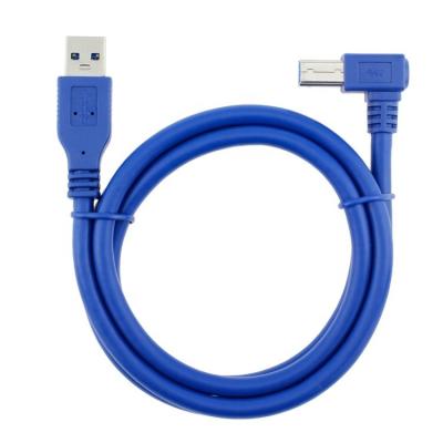 China Alta velocidad 5Gbps 90 grados ángulo recto USB 3.0 A macho a USB B tipo de impresor de cable para Epson HP en venta