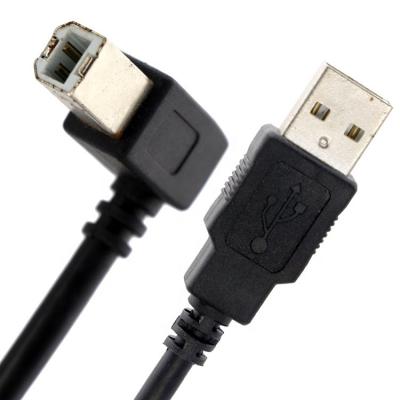 Κίνα Υψηλής ποιότητας 90 μοίρες δεξιά γωνία USB B αρσενικό σε USB A αρσενικό καλώδιο εκτύπωσης επέκτασης προς πώληση