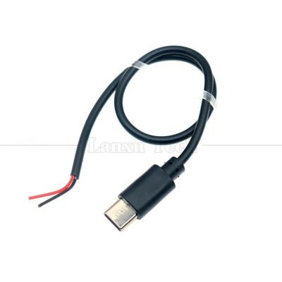 Cina Carica dati personalizzata 2 4 Core USB Tipo C Maschio Femmina a Stripped Open Wire End Pigtail Cable in vendita