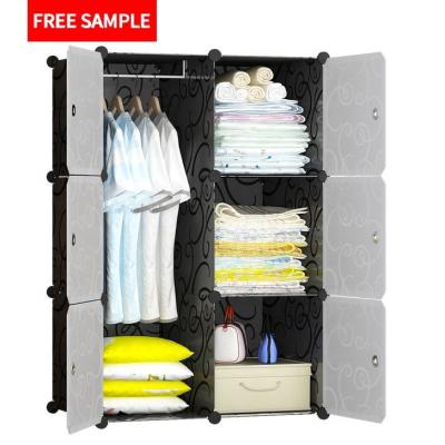 China Walldrope (Height) Modern Design Adjustable Single Drawer Plastic Wardrobe Bedroom Furniture Home Furniture for sale