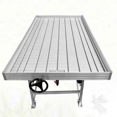 China Irrigation and ebb and soilless cultivation rolling benches 2/3/4/5/5.5/6 ft greenhouse custom seed bed rolling table for sale