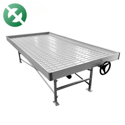 China Agricultural Soilless Cultivation Greenhouse Irrigation And Rolling Seedling Ebbout ABS Material Hot Galvanized Table for sale