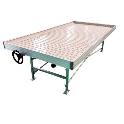 China Soilless Cultivation Bench Irrigation And Rolling Price Good Quality Greenhouse Ebb Flow Rolling Bench for sale