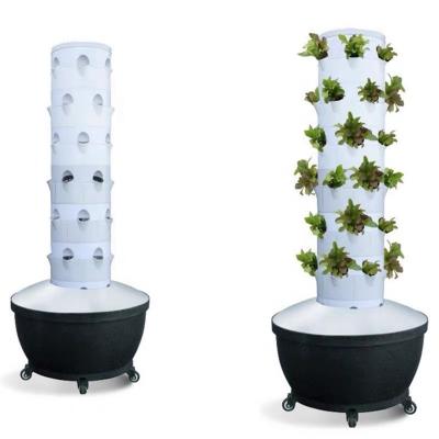 China Soilless Complete Indoor Vertical Hydroponics Growing Tower Irrigation System Garden Growing Tower for sale