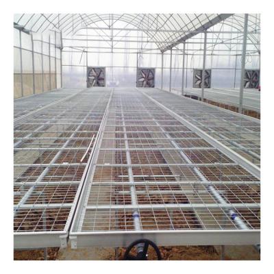 China Soilless Cultivation Tide Grid Agricultural Irrigation And Rolling Benches For Greenhouse for sale