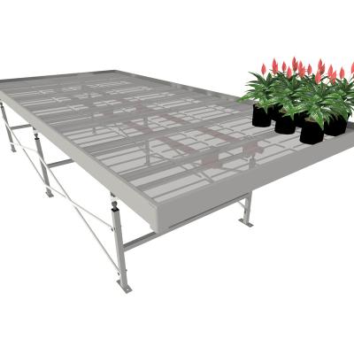 China Movealbe Hydroponics Greenhouse Ebb and Flow Grow Table Plants Grow Table Greenhouse Rolling Bench Greenhouse Bench for sale