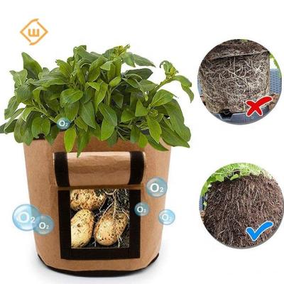 China Garden planting OEM cheapest wholesales factory fabric grow bags fabric pots cocopeat planter potato growing bag for sale