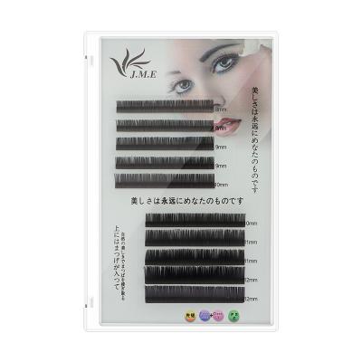 China Natural Hot Selling High Quality Long Eyelash Extensions Root Flat U Shaped Design Eyelash Extensions Easy To Attach Flat Bristles for sale