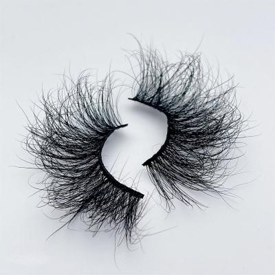 China Natural Factory Long Mink Eyelash Direct Explosion Models Natural Thin Cross False Mink Eyelashes Thick Layers for sale