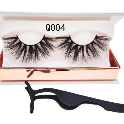 China 100% Natural Unpolluted Premium Long Mink Eyelashes With 3D Mink Eyelash Tray False Mink Eyelashes for sale