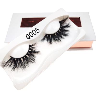 China Natural Factory Direct Long Mink Lashes Professional 25Mm Thin Fake Mink Eye Lashes Private Label for sale