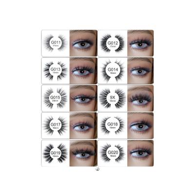 China High Quality 0.05mm Imported Fiber Imitation Mink Eyelash Pairs Long Natural Hot Sale Full Artificial Mink False Eyelashes for sale