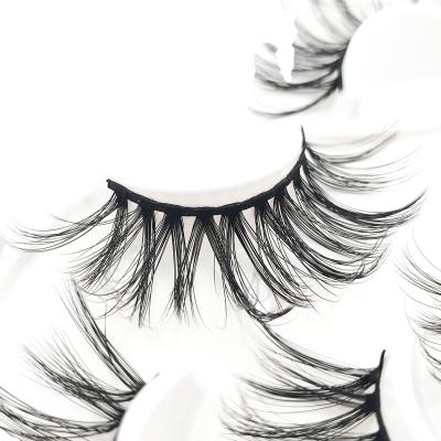 China Factory Direct Long Fluffy Artificial Mink Lashes Natural Curly False Eyelashes Fiber False Eyelashes Handmade False Eyelashes for sale