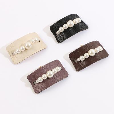 China Wholesale Classic Hair Accessories High Quality Freshwater Leather Wick Pearl Pearl Vintage Hair Accessories For Women for sale