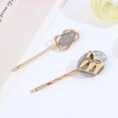 China Fashion Original Factory Popular Cheap Price 2PC Crystal Alloy Hair Pin Hairpins For Women for sale