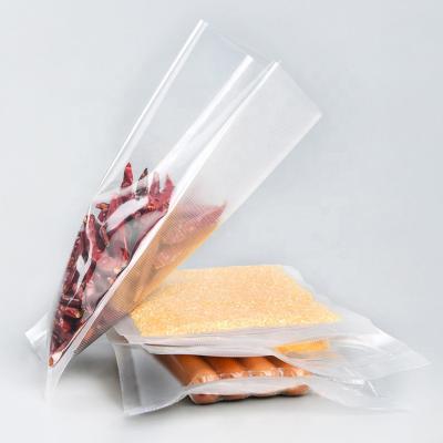 China Modern Plastic Packaging Bag Nylon Vacuum Sealer Bags For Food Storage Embossed Precut Vacuum Sealer Bag for sale