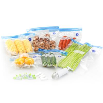 China High Quality Household Safety Food Grade Storage Reusable Vacuum Freezer Vacuum Sealed Bags for sale