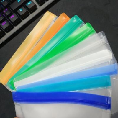 China Sustainable Leakproof Freezer Standing Food Storage Bags Reusable PEVA Zip Lock Bags For Food Packaging for sale