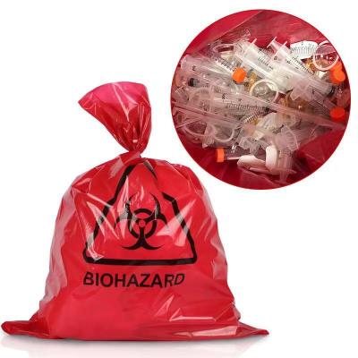 China Custom Safety Size Plastic Disposable Biohazard Medical Waste Bag for sale