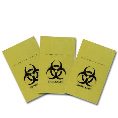 China Safety Disposal Medical Waste Bag No Leakage Splastic Medical Waste Bag For Hospital Use Autoclave Biohazard Specimen Bags for sale