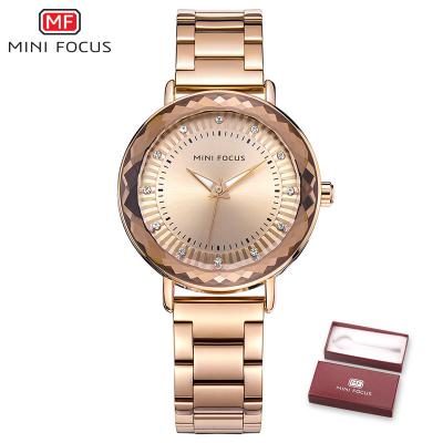 China MINIFOCUS Brand Fashion Women's Casual Watches Waterproof Luxury Woman Rose Gold Ladies Wristwatches Relogio Feminino Ladies Watch for sale