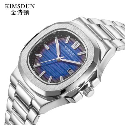 China 2019 New Full Top Luxury Steel Military Waterproof Business Men's Wrist Watch KIMSDUN Automatic Date Men's Watch Brand Luminous Quartz Clock 30m 2019 for sale