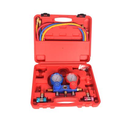 China Brass Professional Automotive Tools AC Gauges R134a Refrigerant Gas Diagnostic Tool for sale