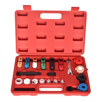 China Transmission Oil Cooler Automobile Repair Tools 22PCS Fuel Air Conditioning Line Disconnect Set Key Quick Tool Kit for sale