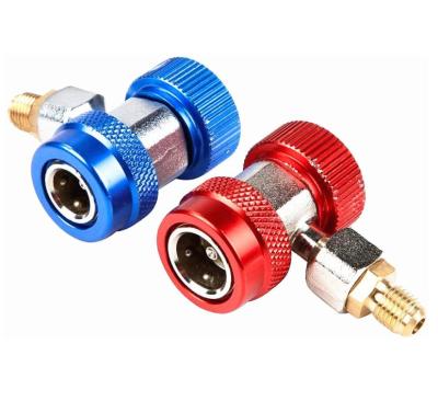 China Auto Repair Tools 134A R-134A Adjustable Quick Coupler Connector AC R134A Adapter for sale