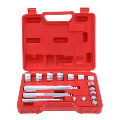 China Wheel Axle Bushing Installation Kit Auto Repair Tools 17 Pcs Track Bush Driver and Bearing Seal Master Set Kit for sale