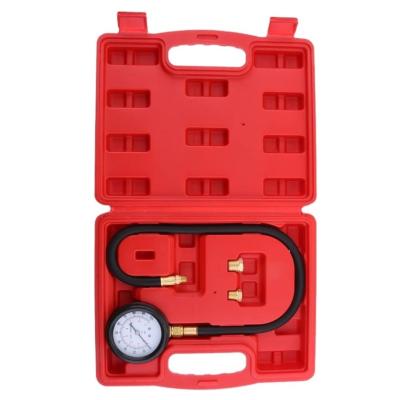 China Auto Repair Tools TU-12 0-100psi Engine Oil Pressure Tester Pressure Gauge Test Tool Kit Auto Pressure Tester for sale