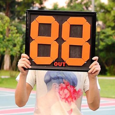 China Soccer Traning Soccer Equipment Player Change Substitution Board Replacement 2 Manual Digits for sale