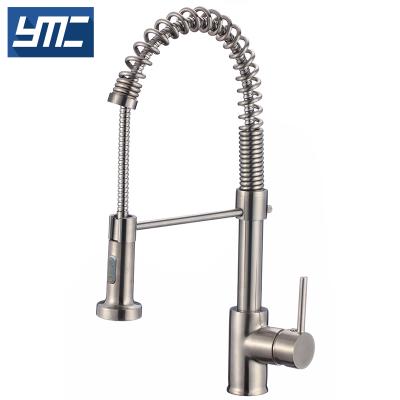 China Sense Faucets Wholesale To Turn Stainless Steel Single Lever Saving Spout Water Pull Out Kitchen Faucet Sink Faucets for sale