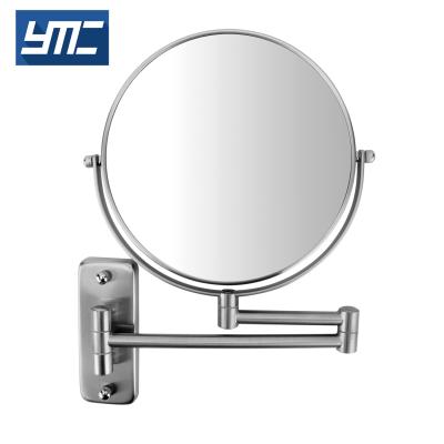 China Chrome Bathroom Accessories 5X Modern Wall Mounted Bath Mirror Folding Magnifying Magnifying Mirror for sale