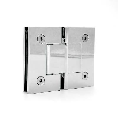 China Shower Room Shower Door Hinges Heavy Duty 180 Degree Bathroom Glass Door Hinges Flange for sale