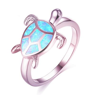 China High Quality Ring Non-Fading Non-Allergic Stainless Steel Cute Turtle Woman Simple Rings for sale