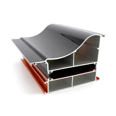 China door & China Wholesale Wood Grain Thermal Break Aluminum Window Profile For Windows Doors for sale