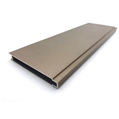 China Customized Extruded Aluminum Design For Sound Amplifier Good Selling Extrusion Anodized Aluminum Profiles For South Africa Market Sliding Cabinet Door Track for sale