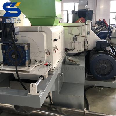 China Soft PP PE film plastic bag film sheets recycling washing machine squeezing granulator for sale for sale