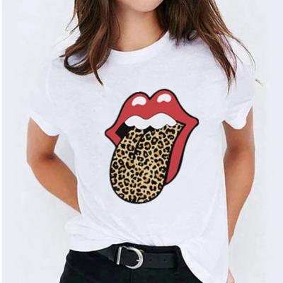 China 2021 Anti-wrinkle women's T-shirts O neck short sleeve oversized top custom printing white polyester sublimation t-shirt woman for sale