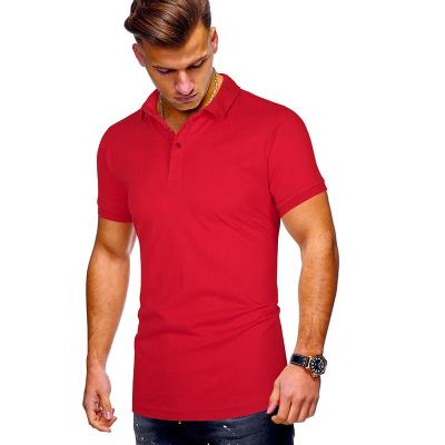 China Factory Direct Sales Anti-Wrinkle Silk Cotton Anti-Wrinkle Quick Dry Breathable Men Short Sleeve Slim Polo Shirt for sale