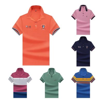 China 2021 Summer Popular Men's Polo Shirt Cheap High Quality Men's T-shirt Breathable Anti-wrinkle Shirt for sale