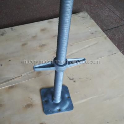 China Scaffold Jack System 30*60mm Screw Base / Scaffold Threaded Pipe With Adjustable Nut for sale