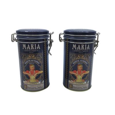 China Hot Selling Coffee Bean Solid Tin Can Coffee Beans Sealed Tin Can Lock Tea Tin Can Seal and Dry Tea and Coffee for sale