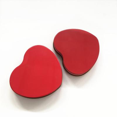 China Various Colors Food Wedding Heart Shaped Use Cookie Chocolate Gift Metal Tin Box for sale